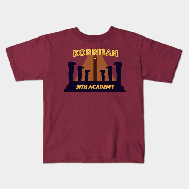 Korriban Sith Academy Kids T-Shirt by SaurianDandy